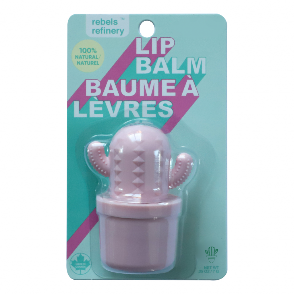 Cactus Lip Balm Pink Birthday Cake