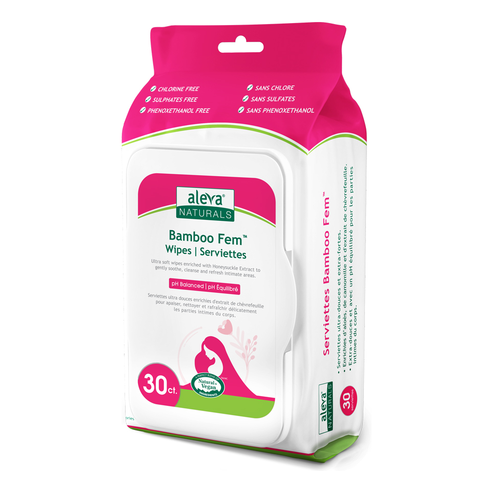 Aleva Naturals® Bamboo Fem Wipes