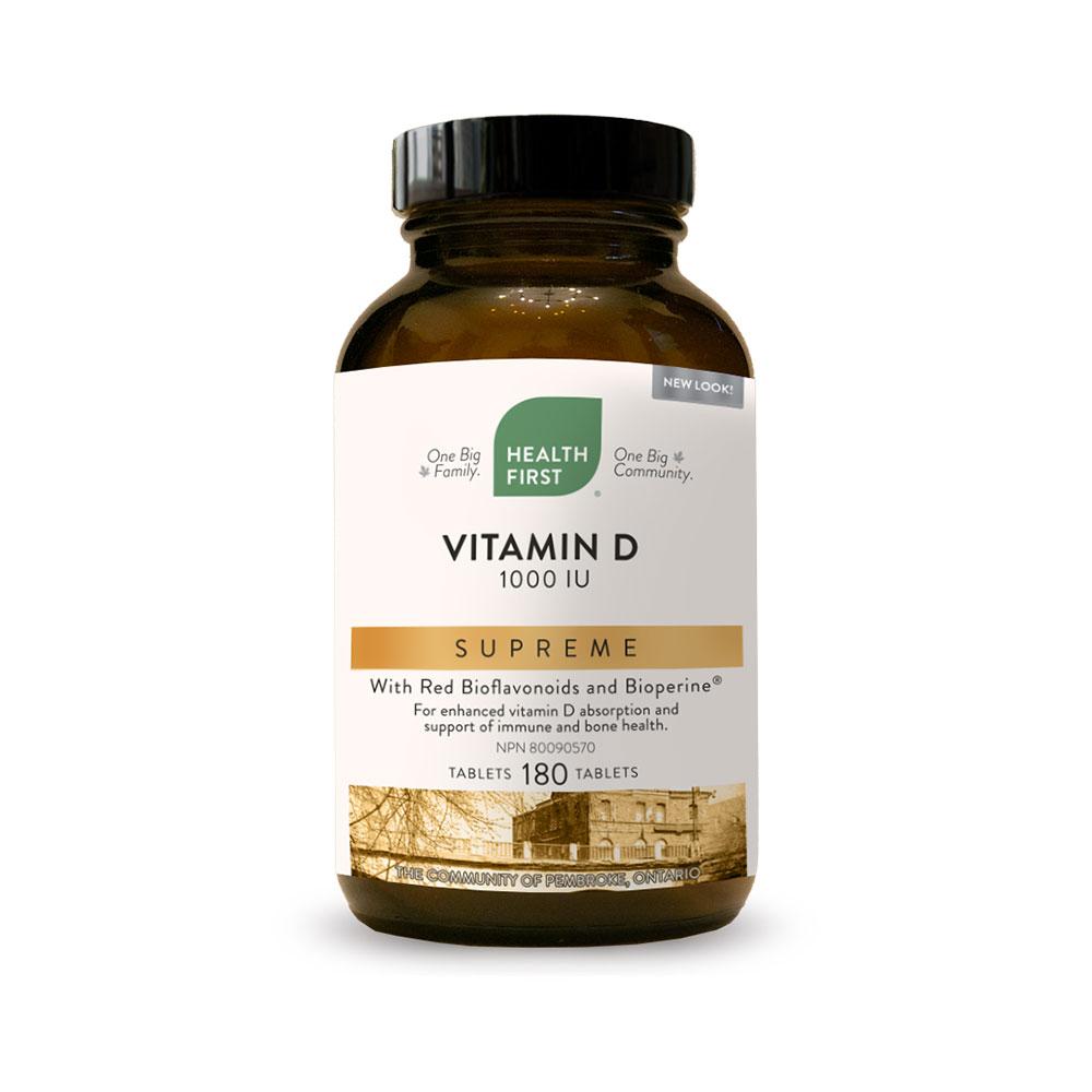 Health First Vitamin D Supreme, 180 tablets