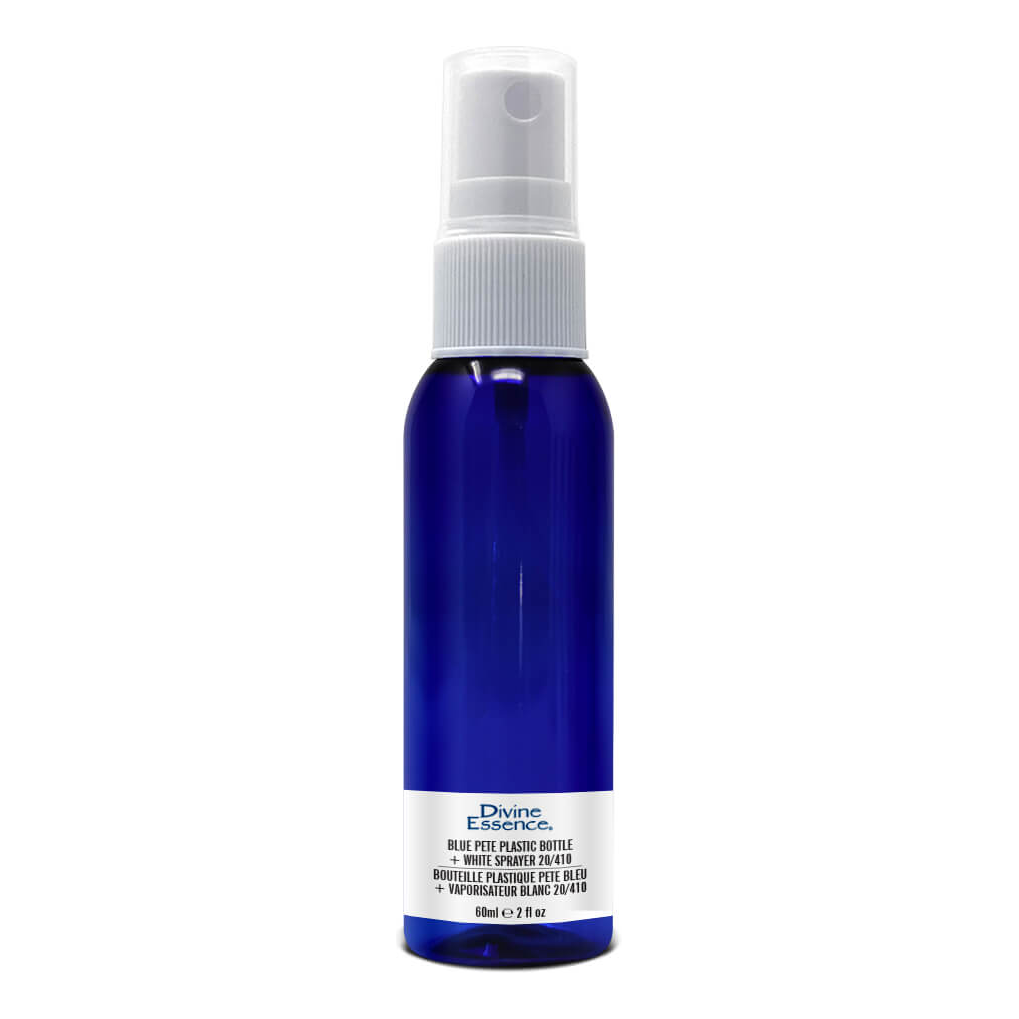 Bl. Plastic bottle 60ml + wht Spray