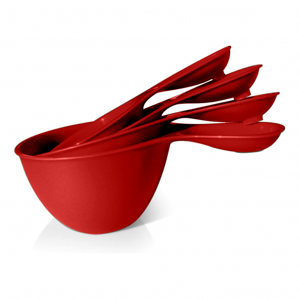 Dry measure cups - Red