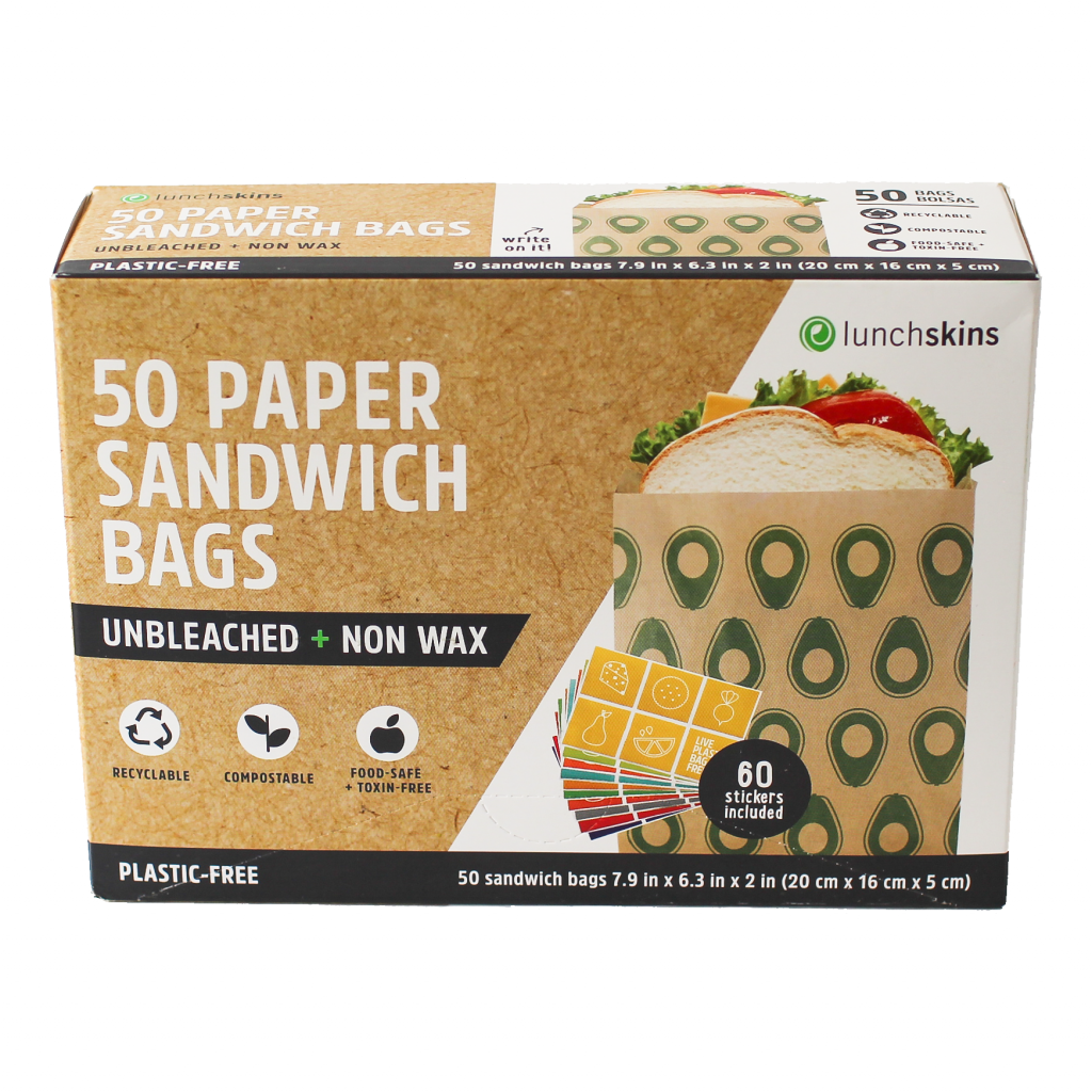 Paper Sandwich Bags - Avocado