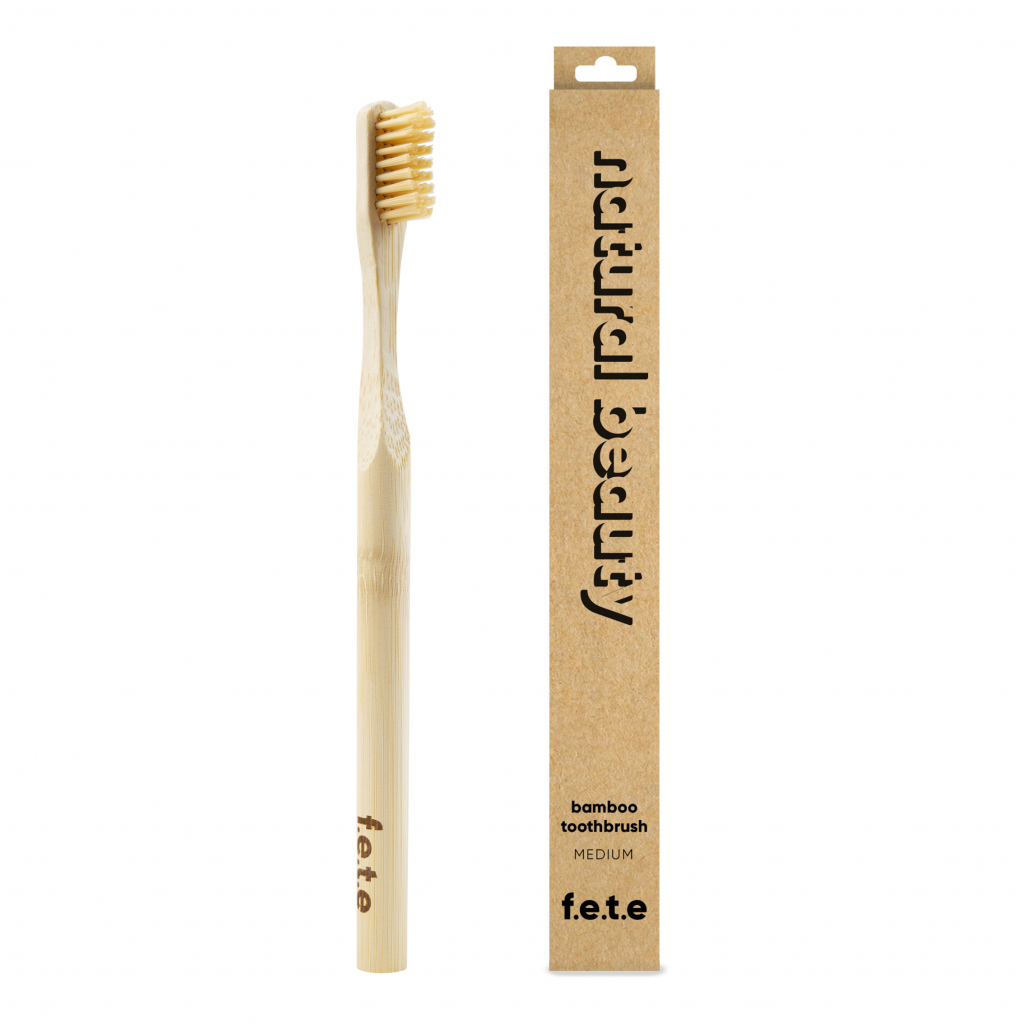 Bamboo Toothbrush Nat Beauty Medium